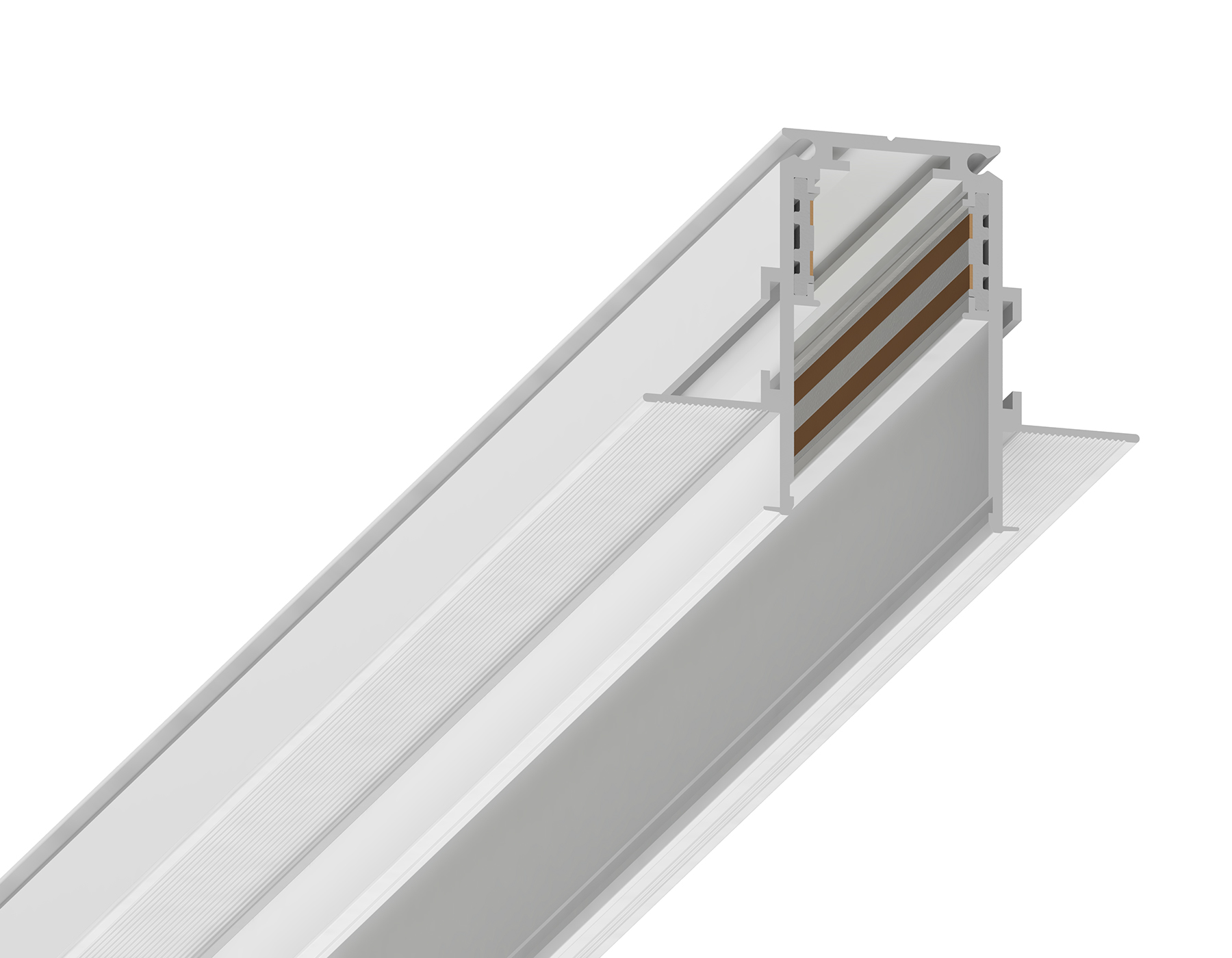 Шинопровод низковольтный встраиваемый Magnetic GL3331 WH белый IP20 48V 2000*60*46.8 .AMBRELLA