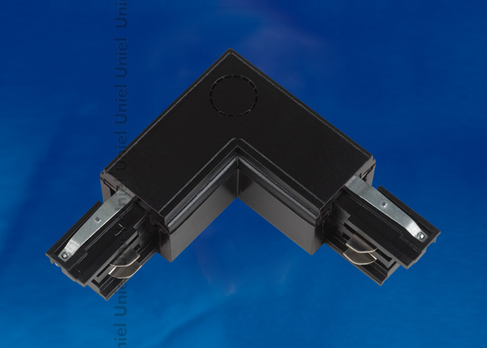 Соединитель Трехфазный UNIEL UBX-A22 BLACK 1 POLYBAG L-образный, внутренний, Черный, (полиэт.пакет)