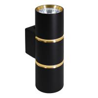 Светильник настенный FERON ML1860 ZEN MR16 35W 230V 2*GU10 черный, золото