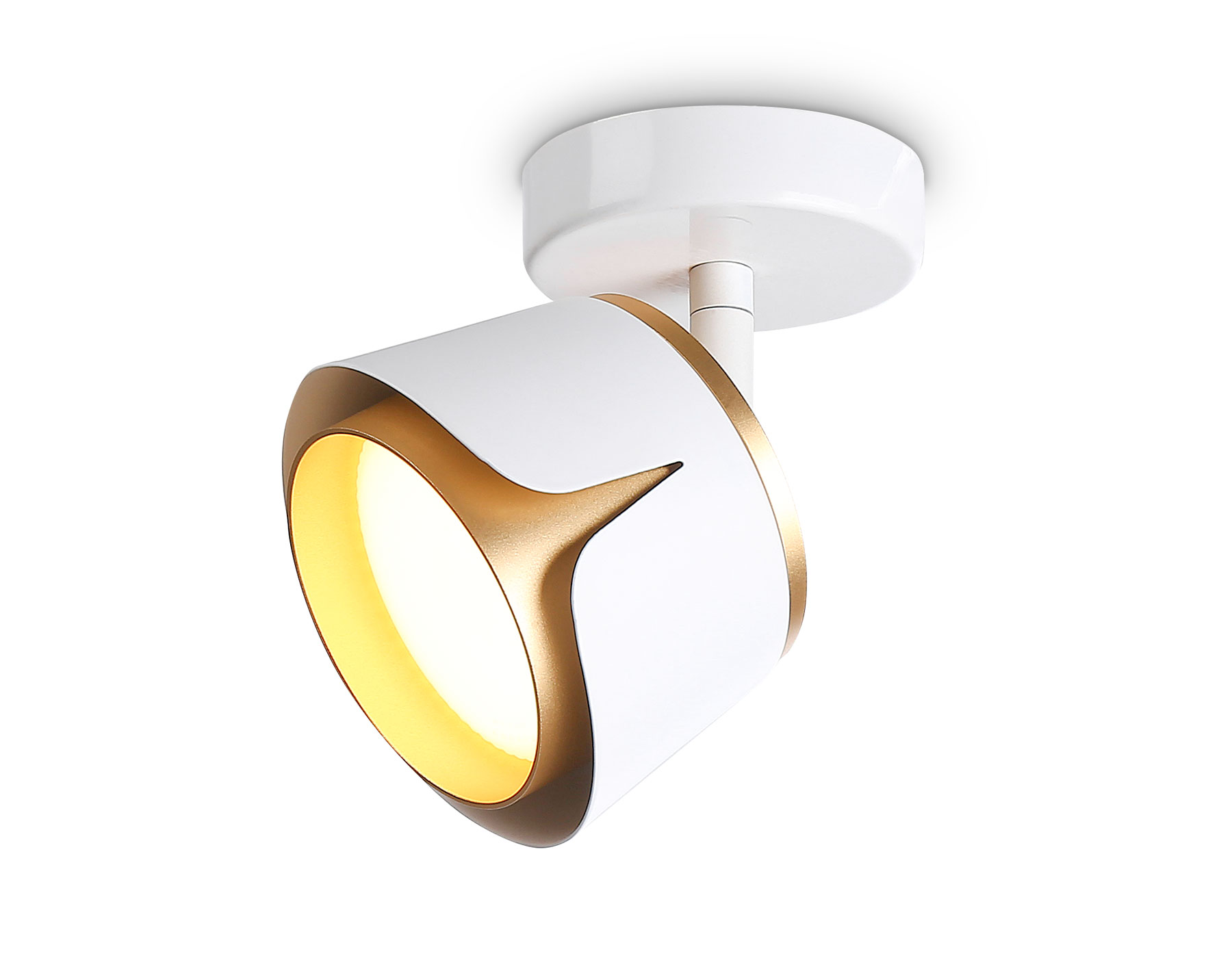 Спот накладной поворотный AMBRELLA TN71224 WH/GD белый/золото GX53 D100*147 