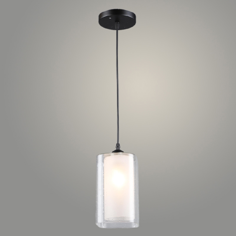 Подвес N6549/1HQ BK черный 1х60W E27 d120 h800, QH24