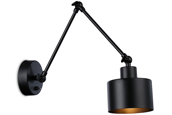 Светильник настенный Ambrella TR8148 BK черный E27 max 40W 340*120*490 с выкл. в стиле лофт