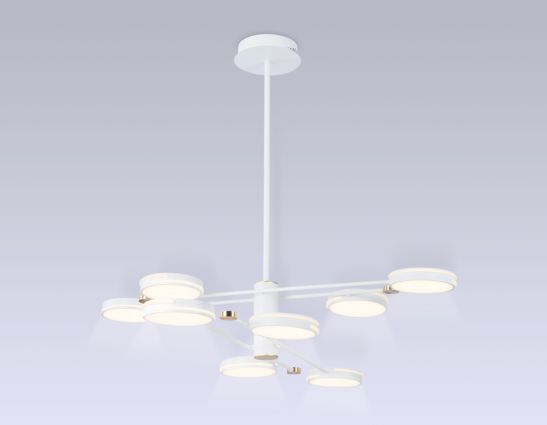 Светильник светодиодный AMBRELLA FL51642/8 WH/GD белый/золото 3000K/4200K/6400K 67W (Без ПДУ)