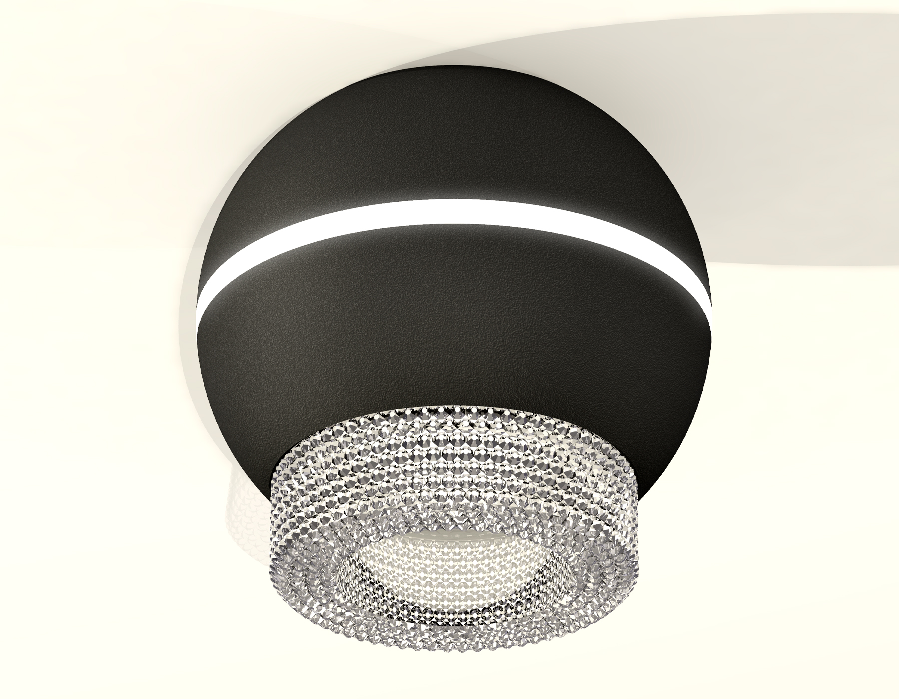 XS1102030 SBK/CL черный песок/прозрачный MR16 GU5.3 LED 3W 4200K (C1102, N7191)