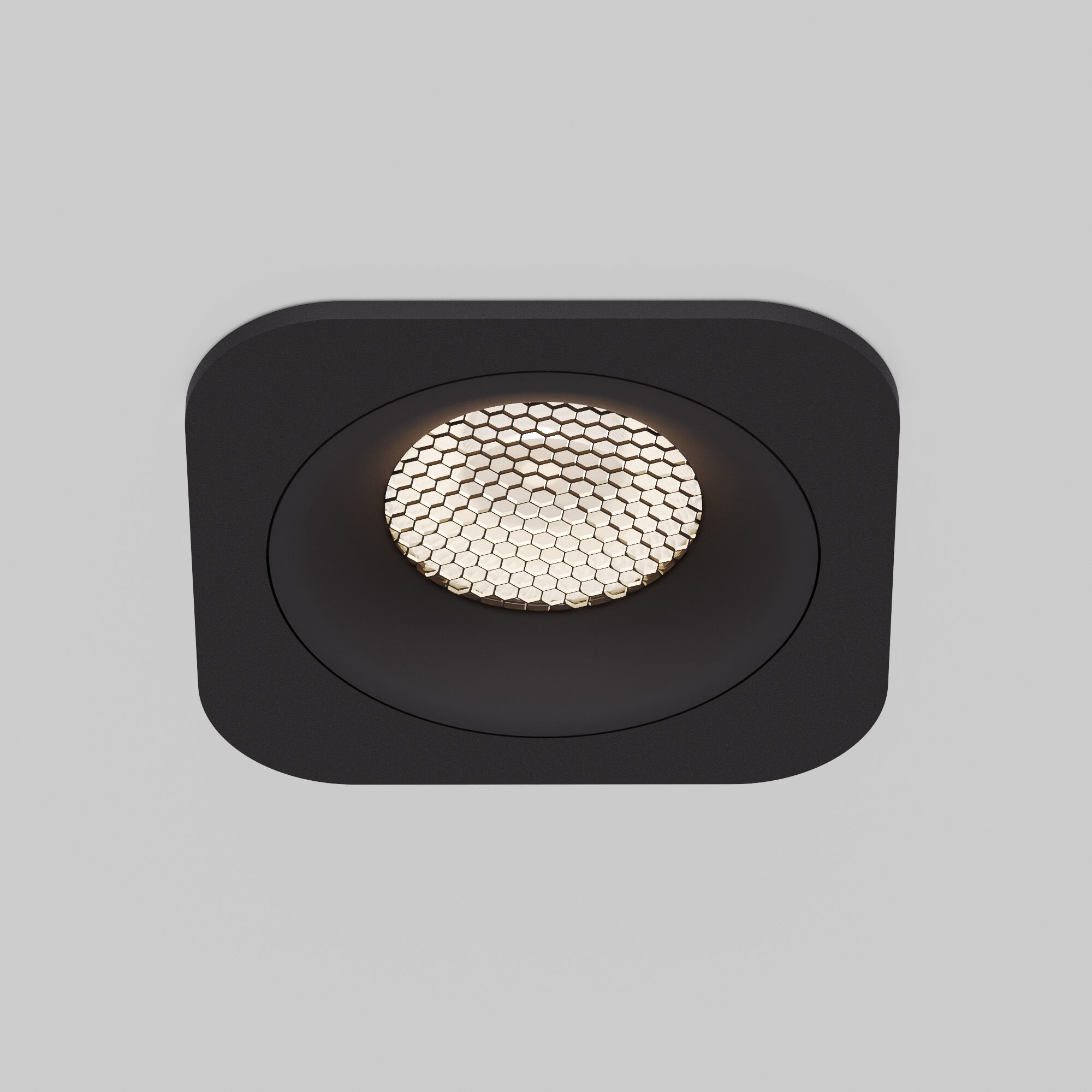 Светильник встраиваемый светодиодный IP44 15276/LED Tetro 10W 4000K черный IP44