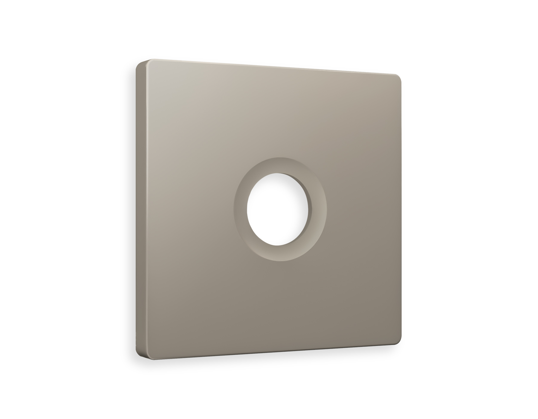 AP3730 Лицевая панель ALFA (Серо-бежевый матовый) для TV розетки QUANT