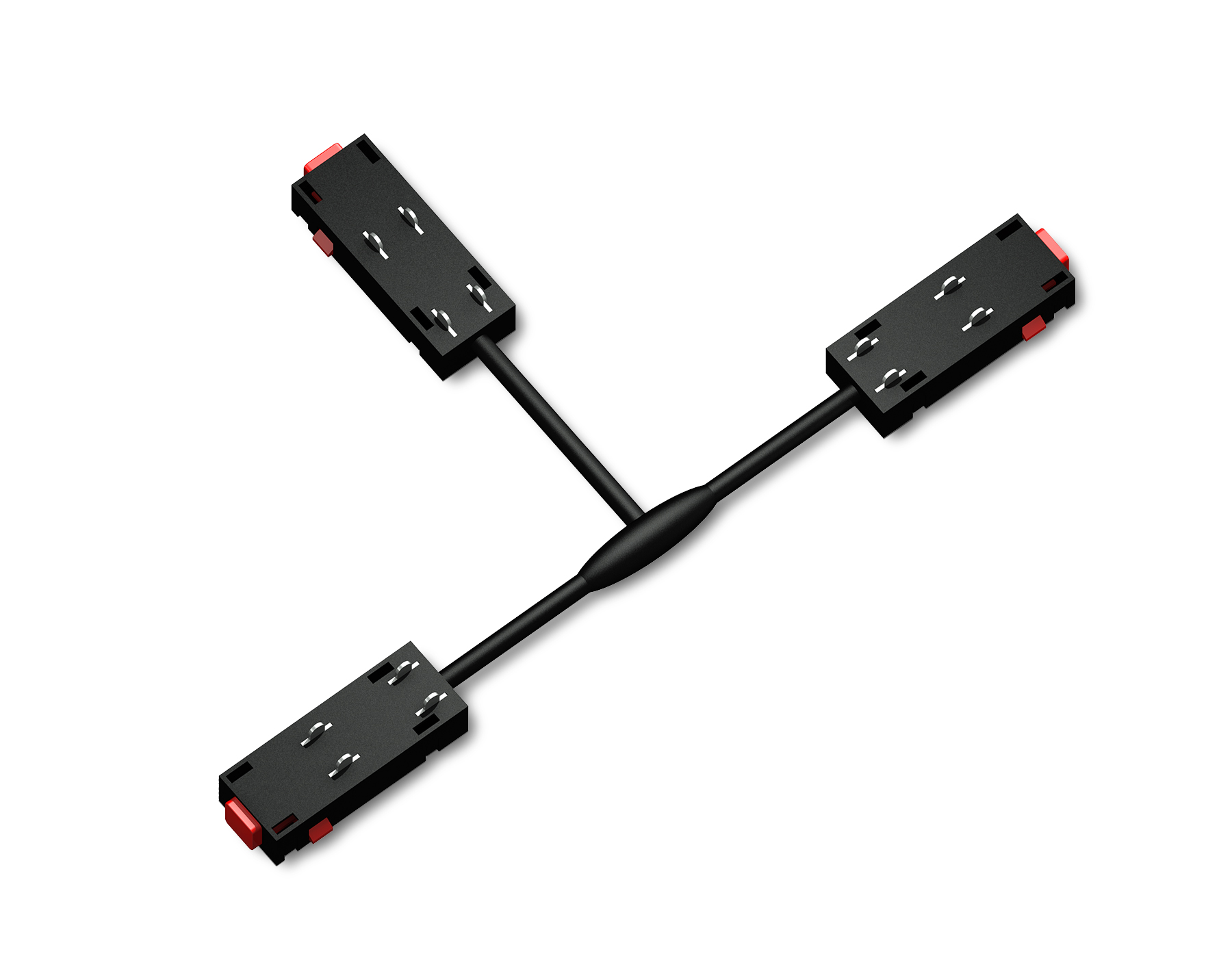 Коннектор питания T-образный для шинопровода Magnetic 220V GL1114 BK черный 250*150*18