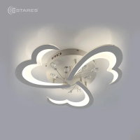 Управляемая светодиодная люстра СRYSTALwhite 01 30W R-ON/OFF-540x85-WHITE/WHITE-220-IP20