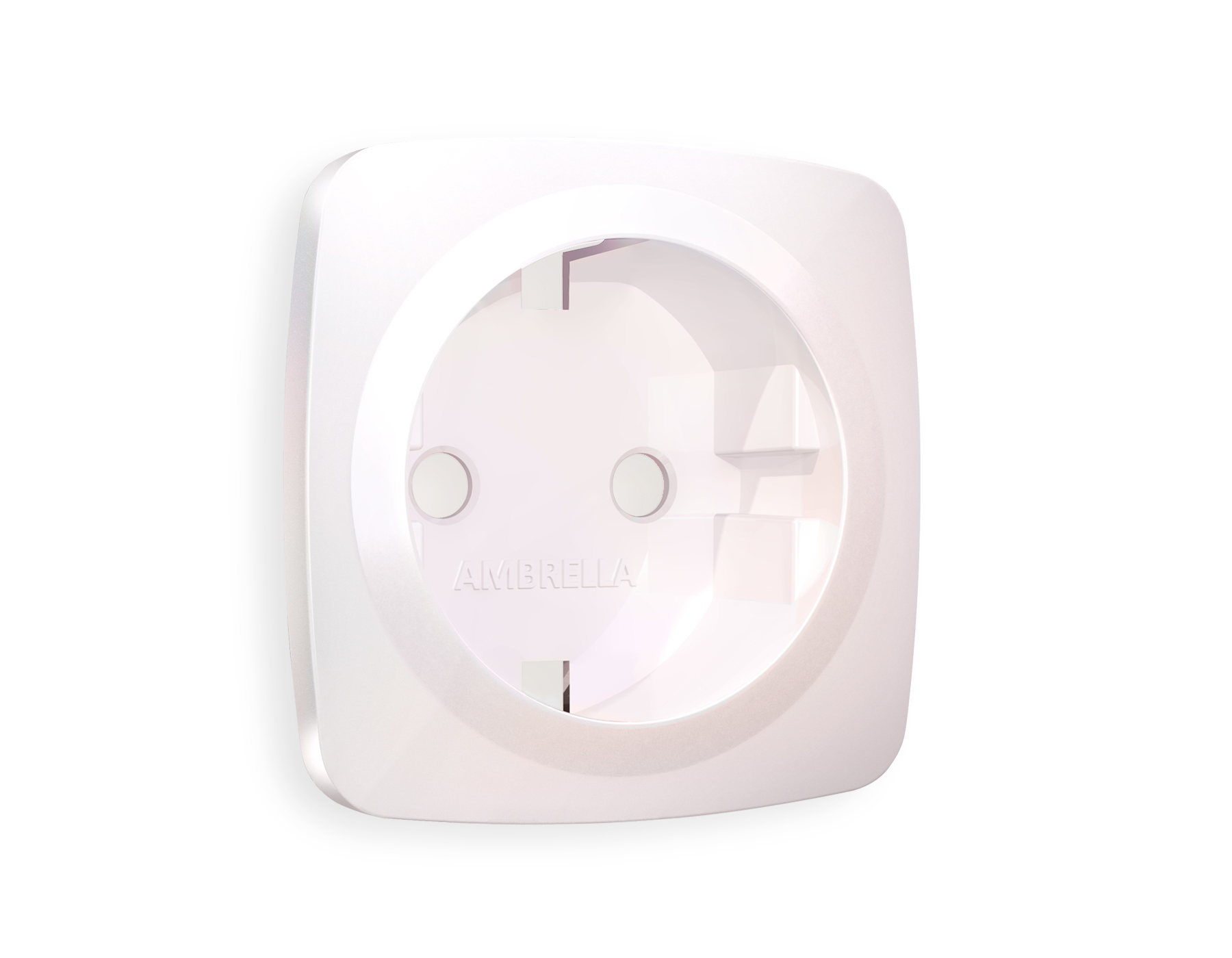 OP1260 Лицевая панель OMEGA (Белый матовый) для электрической розетки с заземлением QUANT