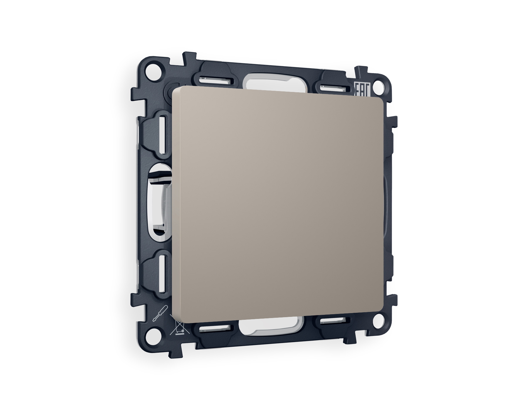 MA376010 Комплект суппорта универсального ALFA Серо-бежевый матовый QUANT (AP3760, VM240)