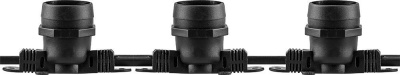 Гирлянда FERON "Белт-лайт" CL50-50, 230V 100 E27 черный, шаг 50cm, IP65, 50м+1,5м шнур (50)