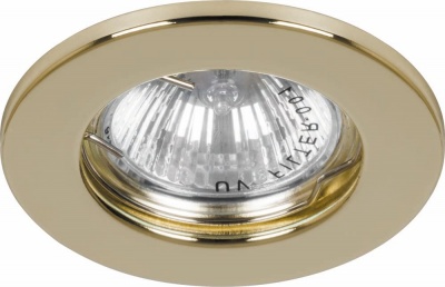 Светильник FERON DL10/DL3201 MR16 плоский золото (10/100)