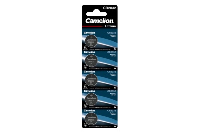 Батарейка CAMELION CR2032 BL-5, 3V литиевая (5/50/1800)