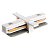 Коннектор JAZZWAY PTR/R CI-WH белый I-обр. встраиваемый (1/100)