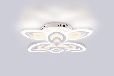 Светильник Ambrella FA4546/3+3 WH белый 3000K-6400K 76W D490*110 (ПДУ ИК)