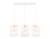 Светильник подвесной в стиле лофт Ambrella TR8402/3 WH белый E27/3 max 60W 740*210*730