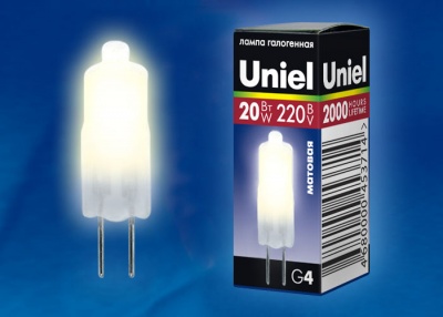 Лампа галогенная UNIEL JC-220/20/G4 FR