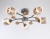Светильник подвесной TR303323/5 WH/GD/CL/FR белый/золото/прозрачный/белый матовый E27*5 max 60W