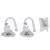 Подставка для светильника UFP-M01R-150 WHITE POLYBAG SET2 на присоске 2шт Белая, трубка 150мм ФитоЛе