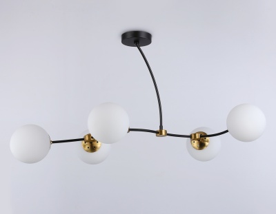 Люстра подвесная Ambrella TR2548/5 BK/SB черный/бронза E27/5 max 60W 950*600*450
