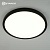 Cветодиодный светильник ROUND 38W R-400x25-BLACK/WHITE-220-IP44, 4000K 