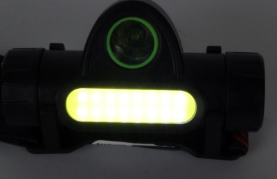Фонарь ULTRAFLASH E1340 налобный акк 3,7В черный XPE+COB LED, 3 Ватт, 2 реж., магнит, бокс