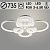 Люстра DK06060B/6 PR WH белый 168W+8W LED RGB 3000-6500K d735 ПДУ(ИК) диммер, HN23