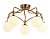 Люстра подвесная Ambrella TR3212/5 GD/FR золото/белый матовый  E27*5 max 40W D560*302