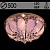 Люстра 55819/500 CR хром 5х40W E14 LED-RBP ПДУ d500 h250, SDA23