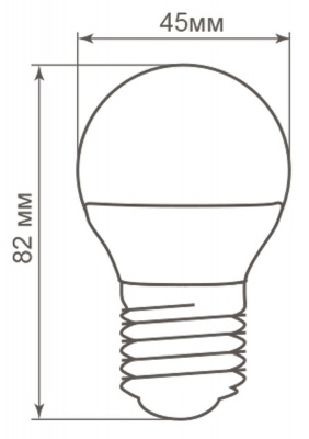 Лампа светодиодная FERON LB-38 9LED/5W 230V Е27 2700K (10/100)
