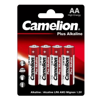 Батарейка CAMELION LR6 Plus Alkaline BL-4 (BP-4), 1.5В (4/48/576)