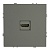 Розетка HDMI 2.0 Type A (механизм), серия Эмили, RST00-5118-10, платиново-серый, soft touch