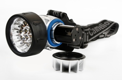 Фонарь CAMELION LED 5323-19Mx налобный, металлик, 19LED, 4 режима, 3хR03 в комплекте (1/6)