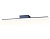 Светильник настенный Ambrella FW424 SBB синий космос/песок LED 4200K 18W 600*50*100 с выключателем