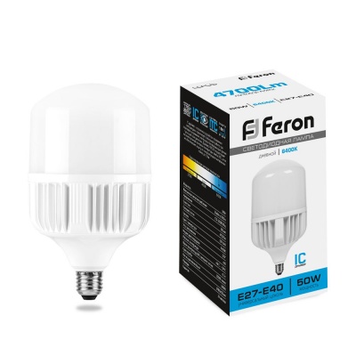 Лампа светодиодная FERON LB-65 50W 230V E27-E40 6400K