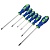 Набор отверток 6 шт. (3хSL, 3хPH), (пласт. держатель), CR-V, G-Tec, General