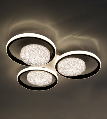 Люстра светодиодная ESTARES POLLO double 100W 3R-APP-550x70-BLACK/WHITE/WHITE-220-IP20