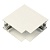 Коннектор для накладных магнитных шинопроводов UBX-MS22/35 WHITE 35мм. Угловой. Вертикальный. Белый