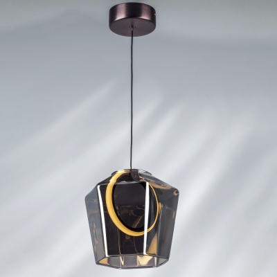 796118 Люстра CARAMELLO LED 6W 110LM КОФЕЙНЫЙ/ПЕПЕЛЬНЫЙ 3000K