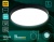 Cветильник Ambrella FZ1205 BK черный IP54 18W 5000K D270*60 (без ПДУ)