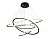 Светильник Ambrella FA4365/4 BK черный 235W 3000K/4200K/6400K D100*870 (ПДУ РАДИО 2.4G)