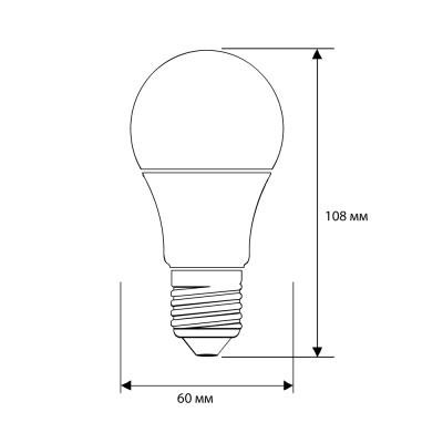 Лампа CAMELION LED7-A60/845/E27 220V 7W (1/10/100)