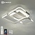 Управляемая светодиодная люстра MISTER 140W 4S-APP-720x660x160-WHITE/CLEAR-220-IP20