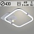 Люстра DK06099/1+1 PR WH+CR белый/хром 52W+5W LED 3000-6500K d430 ПДУ(ИК) диммер, HN23