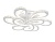 Светильник Ambrella FA1704/6+3 WH/CH белый/хром 255W 3000K-6400K 610*610*13