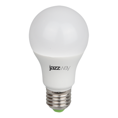 Лампа JAZZWAY PPG A60 Agro  9W (FROST) E27 IP20 (для растений) (100)