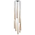 807083 Подвес PUNTO 8х25W G9 chrome + champagne