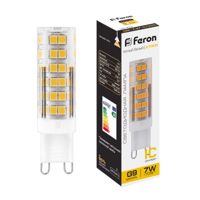 Лампа светодиодная FERON LB-433 7W 230V G9 2700K