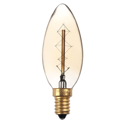 Лампа JAZZWAY RETRO C35 GOLD 40w E14 (10/100)