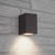 Светильник FERON DH050 230V без лампы GU10, 68*78*100 черный (на стену)